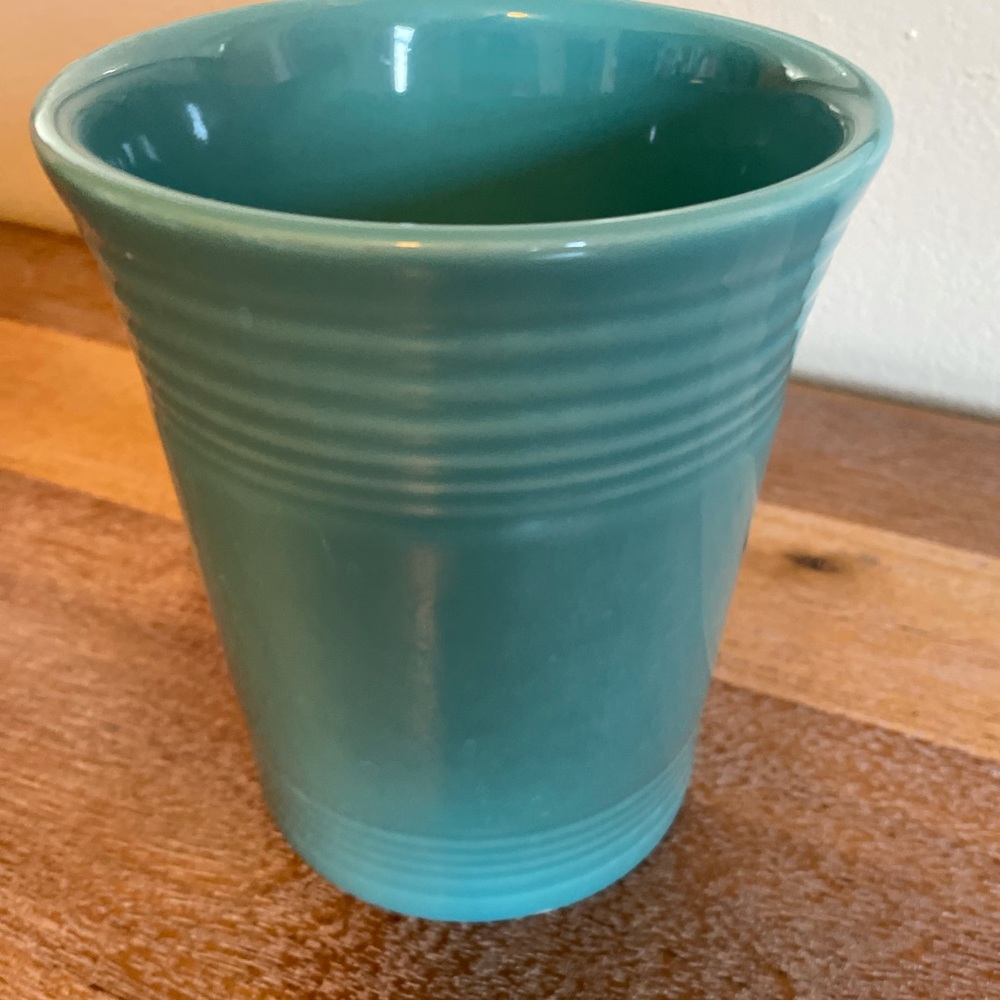 Fiestaware turquoise crock